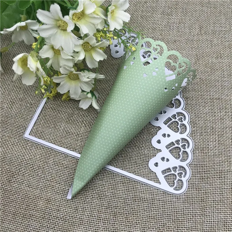 Love Flower Tube Wedding Metal Cutting Dies Stencils For DIY Scrapbooking Decorative Embossing Handcraft Die Cutting Template
