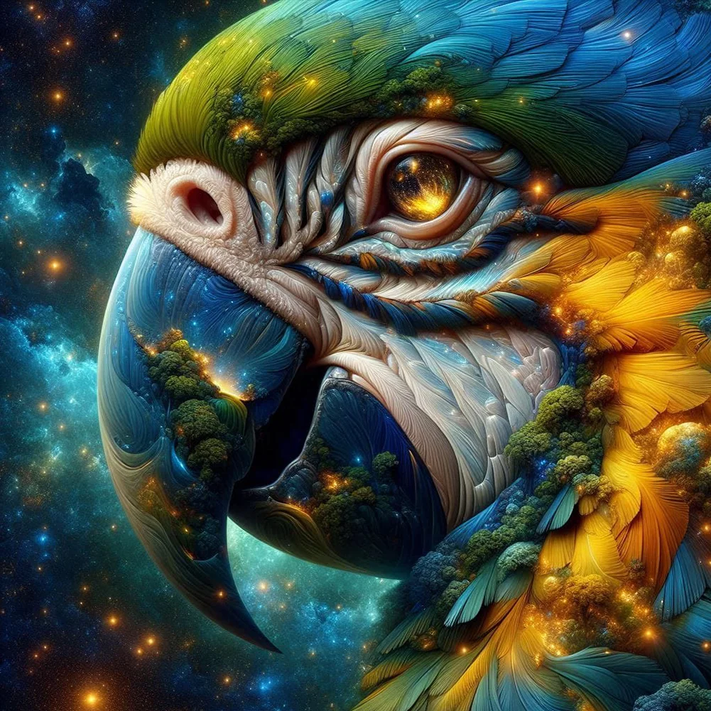 Diamond Painting - Full Square Drill - Parrot(Canvas|45*45cm)
