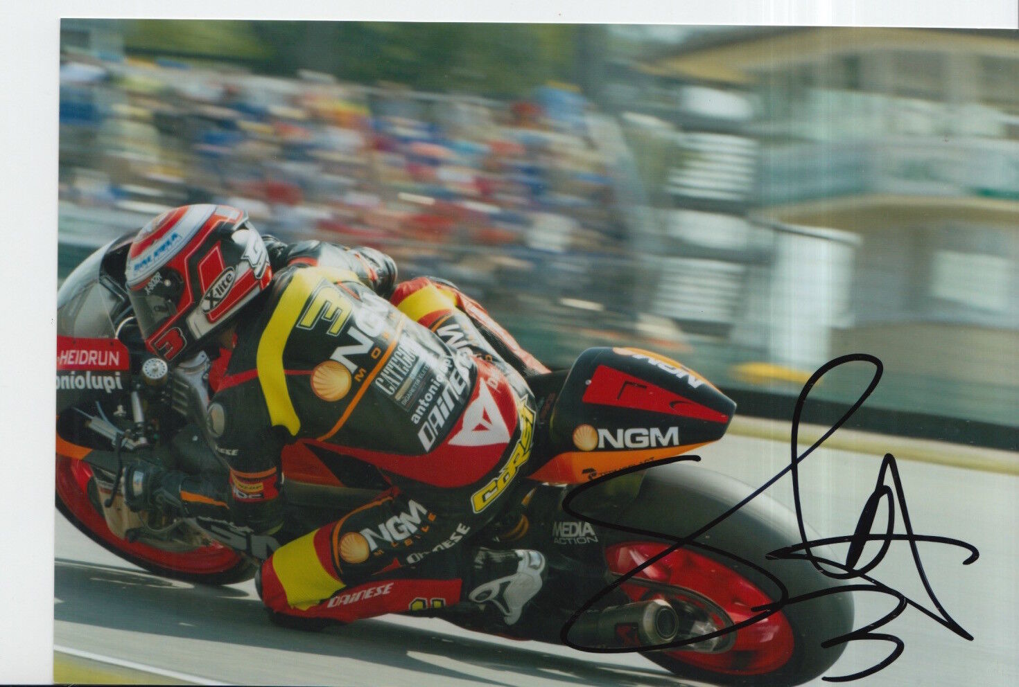 Simone Corsi Hand Signed 7x5 Photo Poster painting NGM Mobile Racing Speed Up Moto2 MotoGP 1.