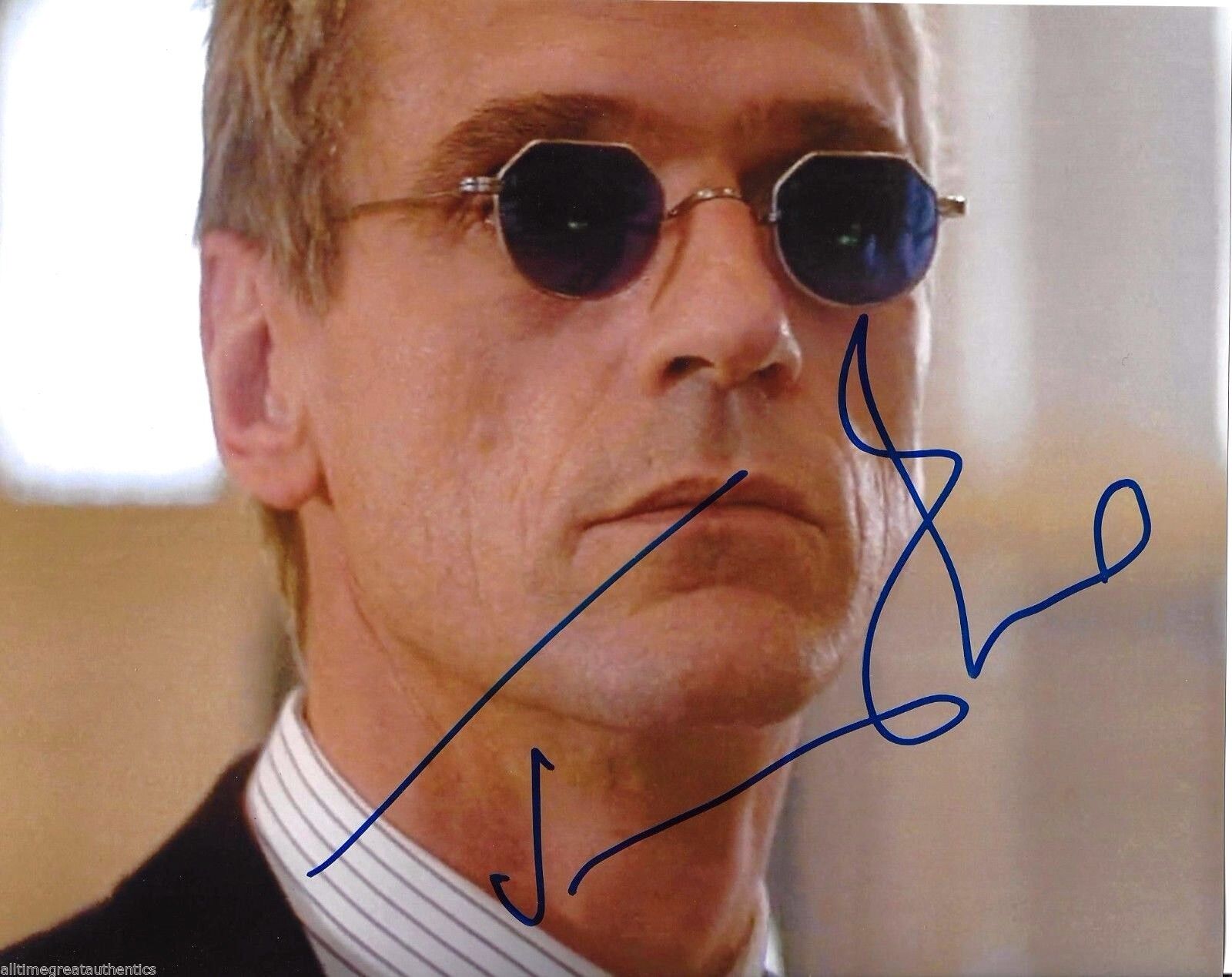 ACTOR JEREMY IRONS SIGNED DIE HARD WITH A VENGEANCE 8X10 Photo Poster painting A W/COA LION KING