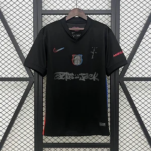 2024/2025 Barcelona Travis Scott Joint Edition Black Football Shirt 1:1 Thai Quality