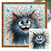 (Multi-Style) Colored Pencil Cat And Dog-11CT Stamped Cross Stitch 45*45cm/17.72*17.72in