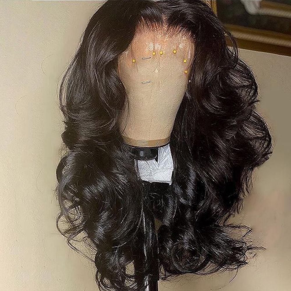 Transparent Lace Front Human Hair Wigs For Women Raw Inidan Wavy  Body Wave Human Hair Lace Front Wigs 4x4 Lace Closure Wigs US Mall Lifes