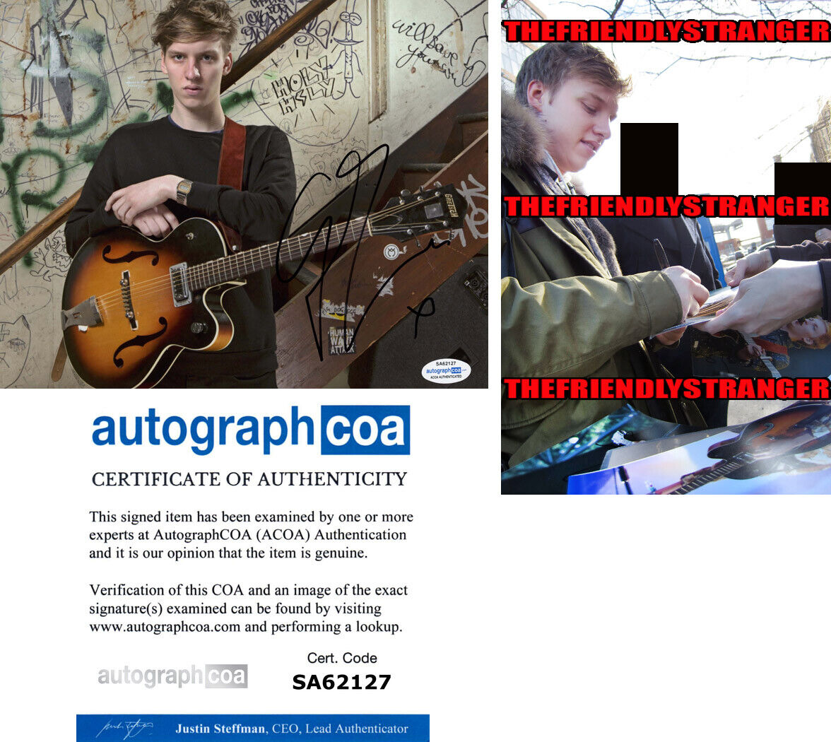 GEORGE EZRA signed Autographed 8X10 Photo Poster painting n PROOF - SINGER Budapest ACOA COA