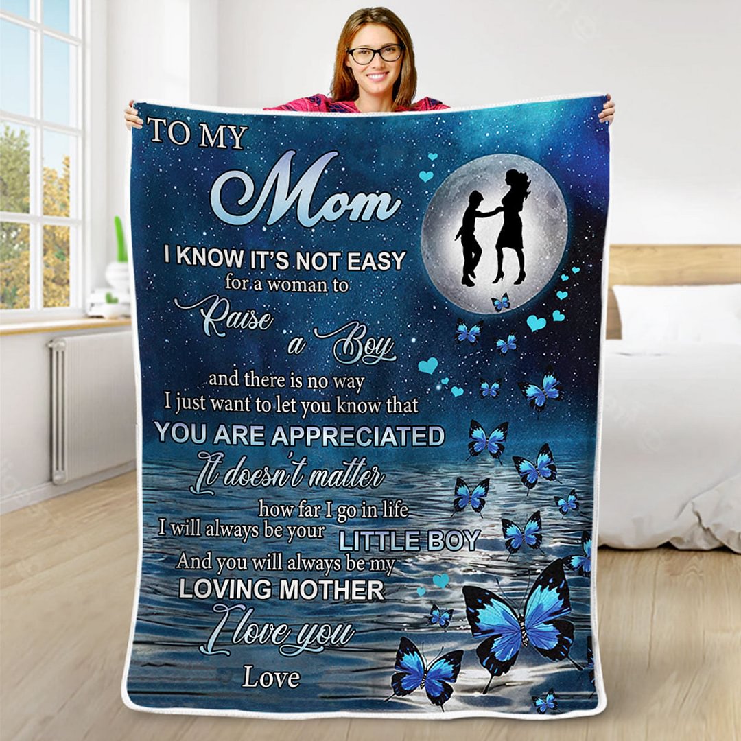 I'll Always Be Your Little Boy, Mom - Family Blanket - New Arrival, Christmas Gift For Mother From Son