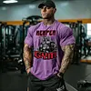 Reaper Gym Printed Washed T-shirt by Inlyline