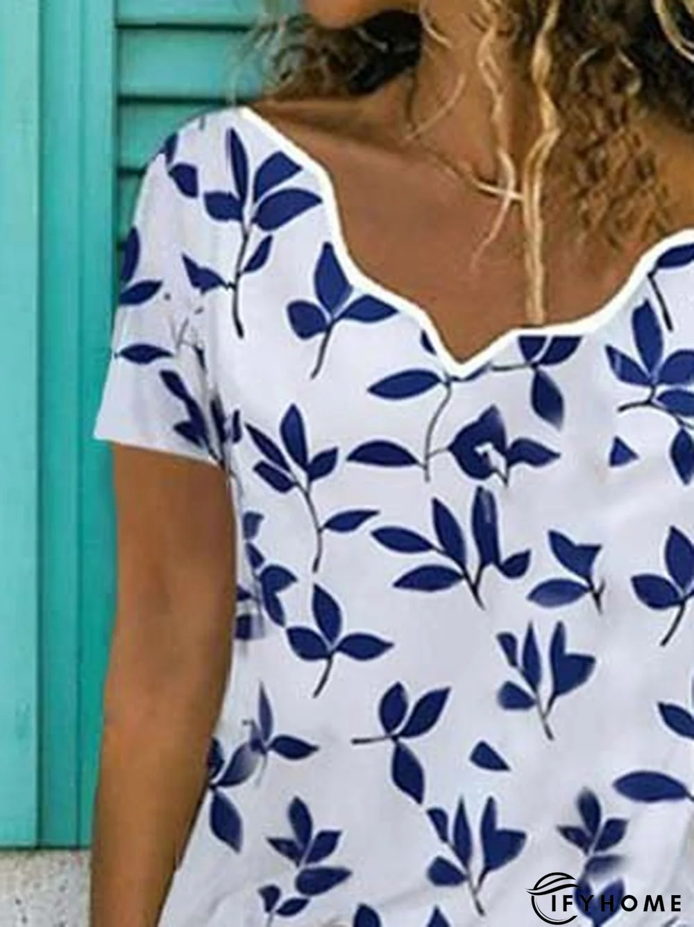 Short Sleeve Cotton Casual Shift T-shirt | IFYHOME