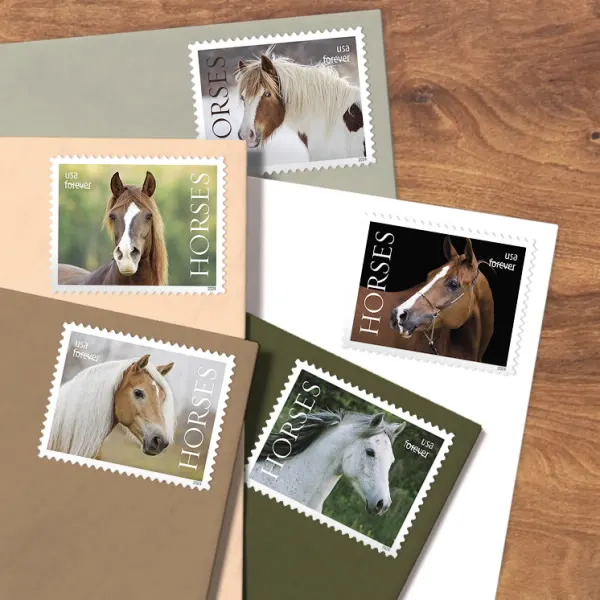2024  Forever Stamps Imperforate Horses