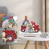Diamond Painting Wooden Christmas Precious Moment Doll Desktop Decor Ornaments For Christmas Gifts