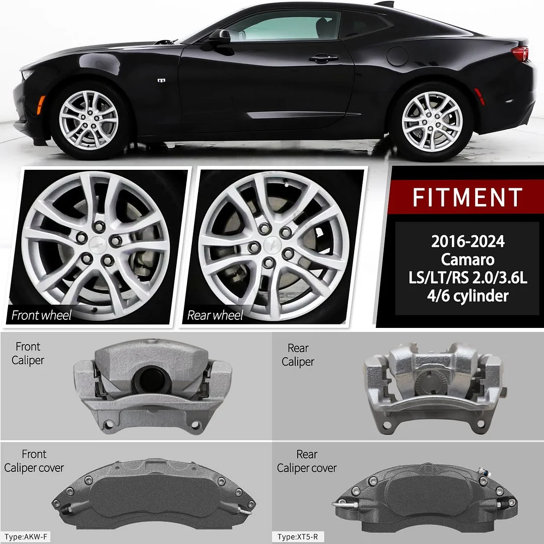 Car aluminum alloy special car special buckle screw fixed caliper cover (4PCS luxury upgrade version)