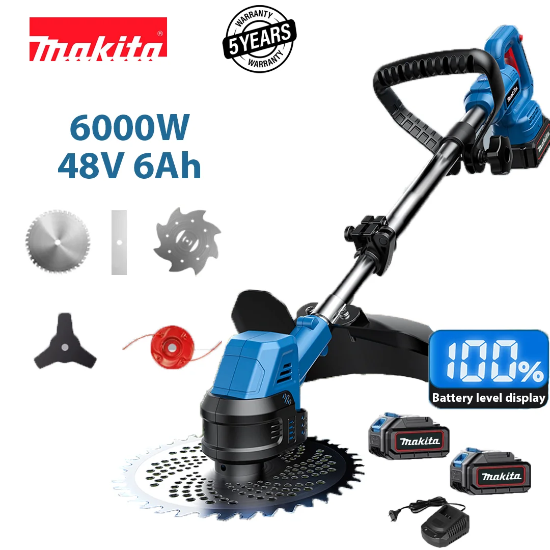  Mașină de tuns iarba multifuncțională cu baterie litiu Makita 15000W