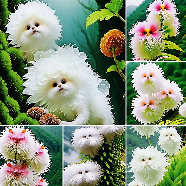 Cat face flower seeds