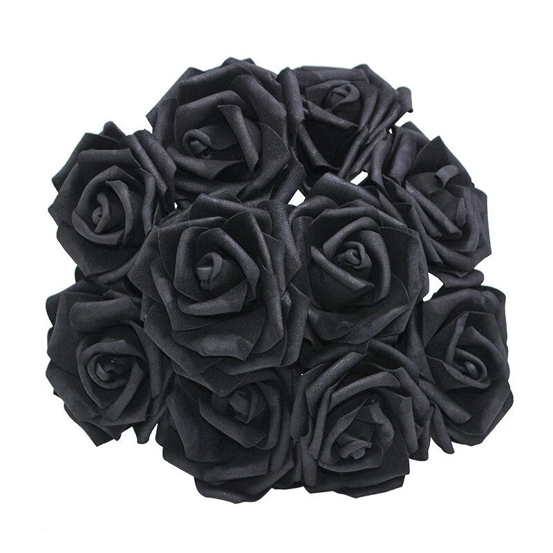 10/20/30Pcs Artificial Foam Rose Flowers Romantic Wedding Bride Bouquet Party Decor Birthday Gift Scrapbook DIY Craft Supplie