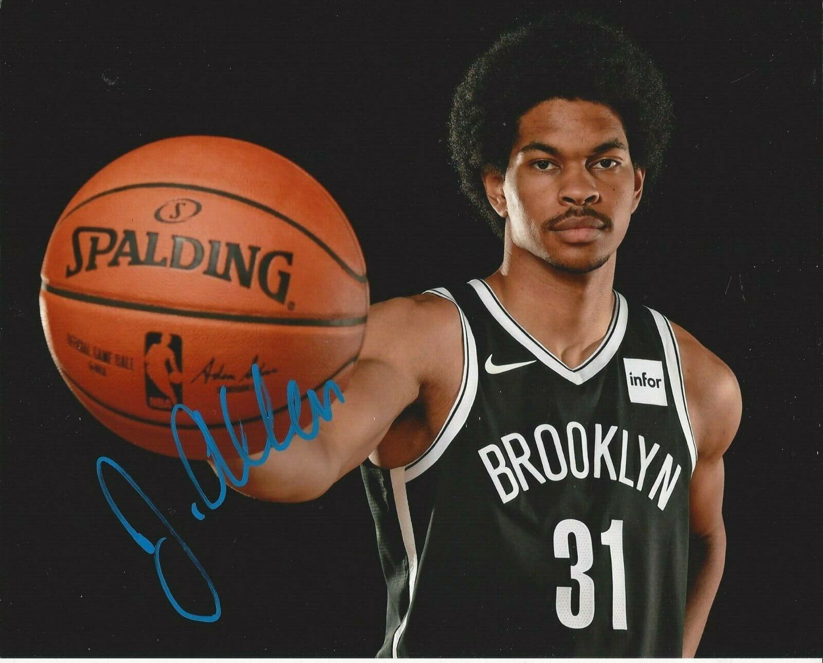 Jarrett Allen Autographed 8x10 Brooklyn Nets#S1227