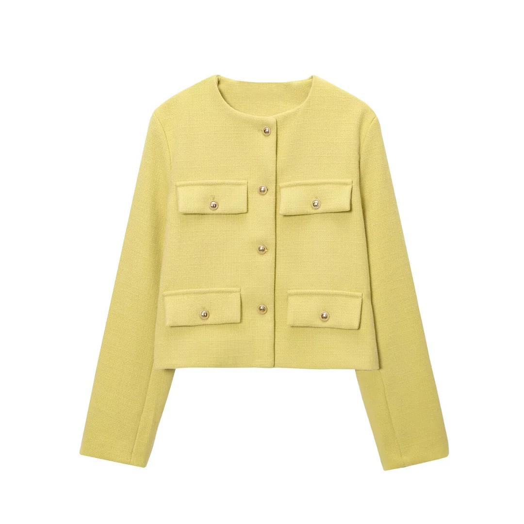 Nigikala Nigikala And Winter New Women's Small Fragrant Fashion Button Dress Short Suit Jacket B88646