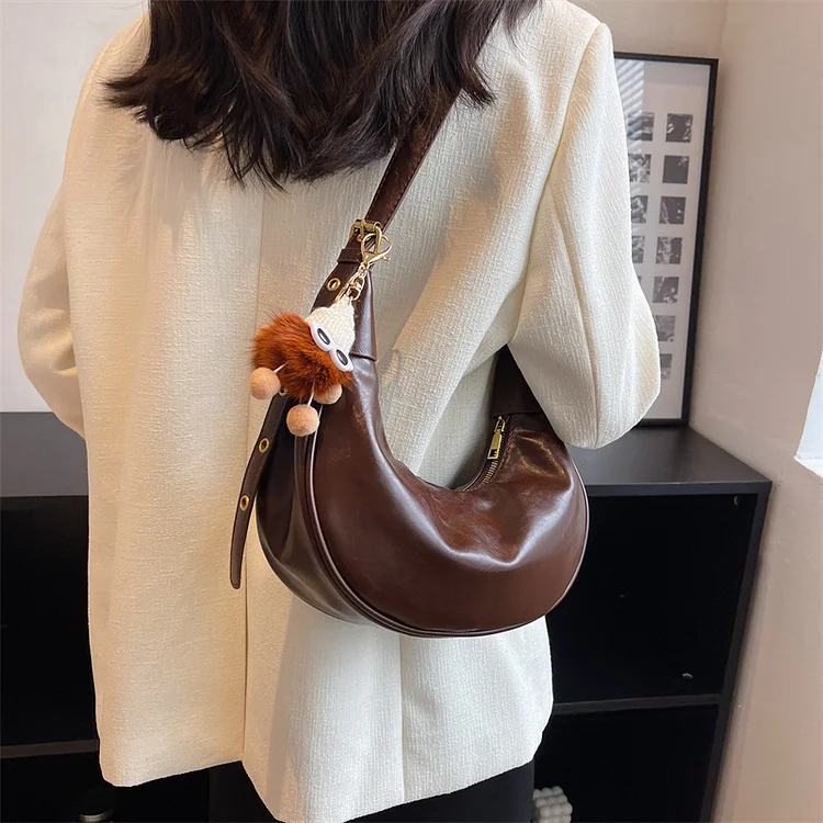 Summer High-end Niche Design Bag Women's New Summer Popular Foreign Style Messenger bag texture all-match dumpling bag_ viptrois