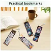 4Pcs Halloween Katze - 5d DIY Handwerk Lesezeichen