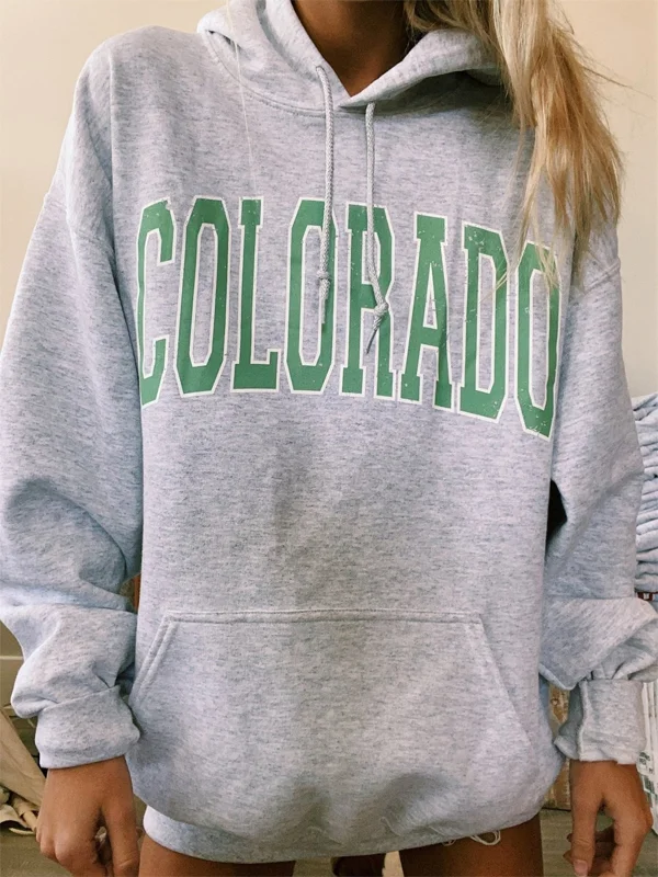 Monogram print hoodie