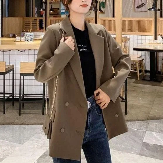 Elegant Fashion Double Breasted Coat SP16121