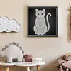 DIY Pearl Painting Kitten for Home Wall Decor(25x25cm)
