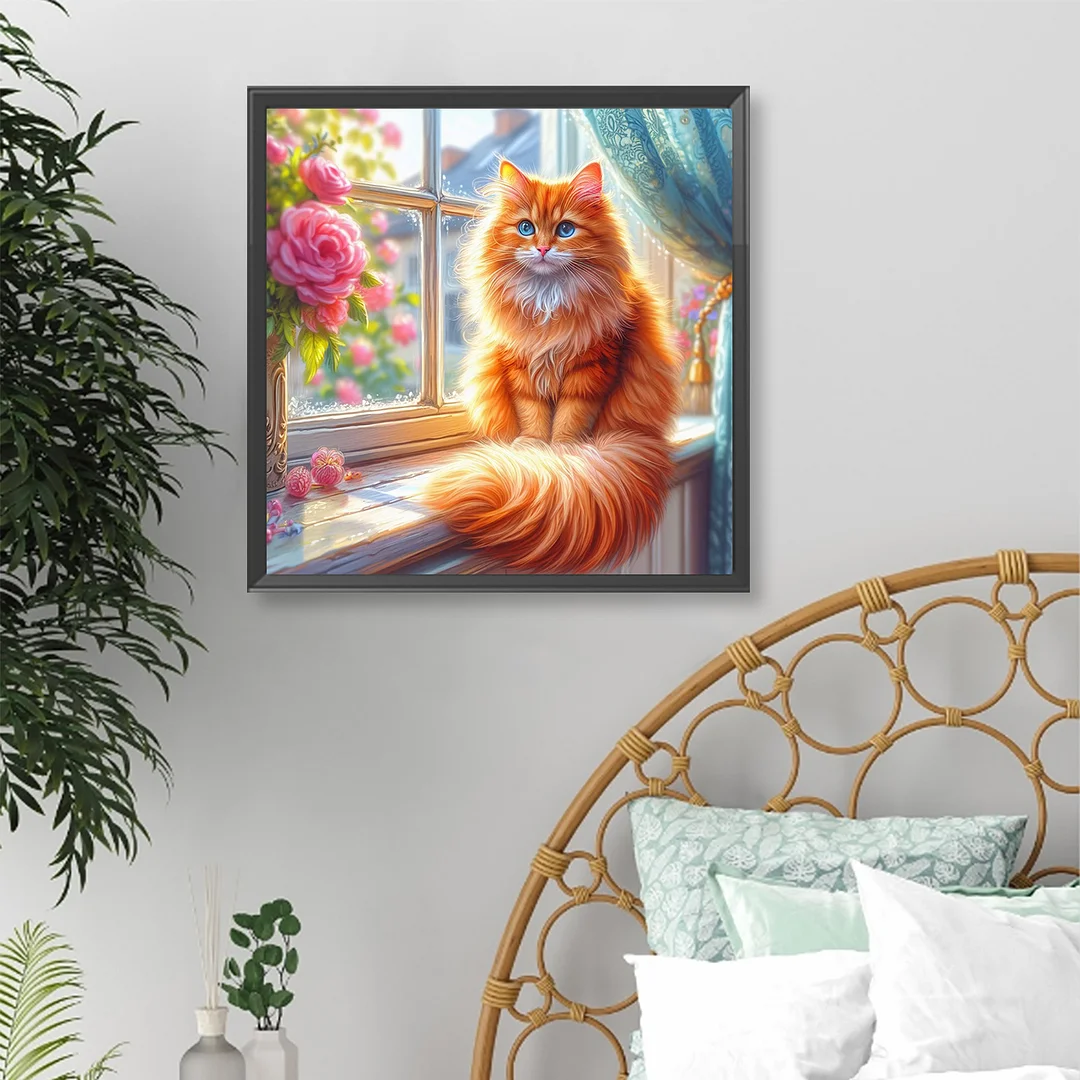 Diamond Painting - Full Round Drill - Cat(Canvas|Canvas|40*40cm)