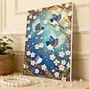 Kit de peinture DIY en perles 30x40cm avec un cadre autocollant (oiseau bleu)