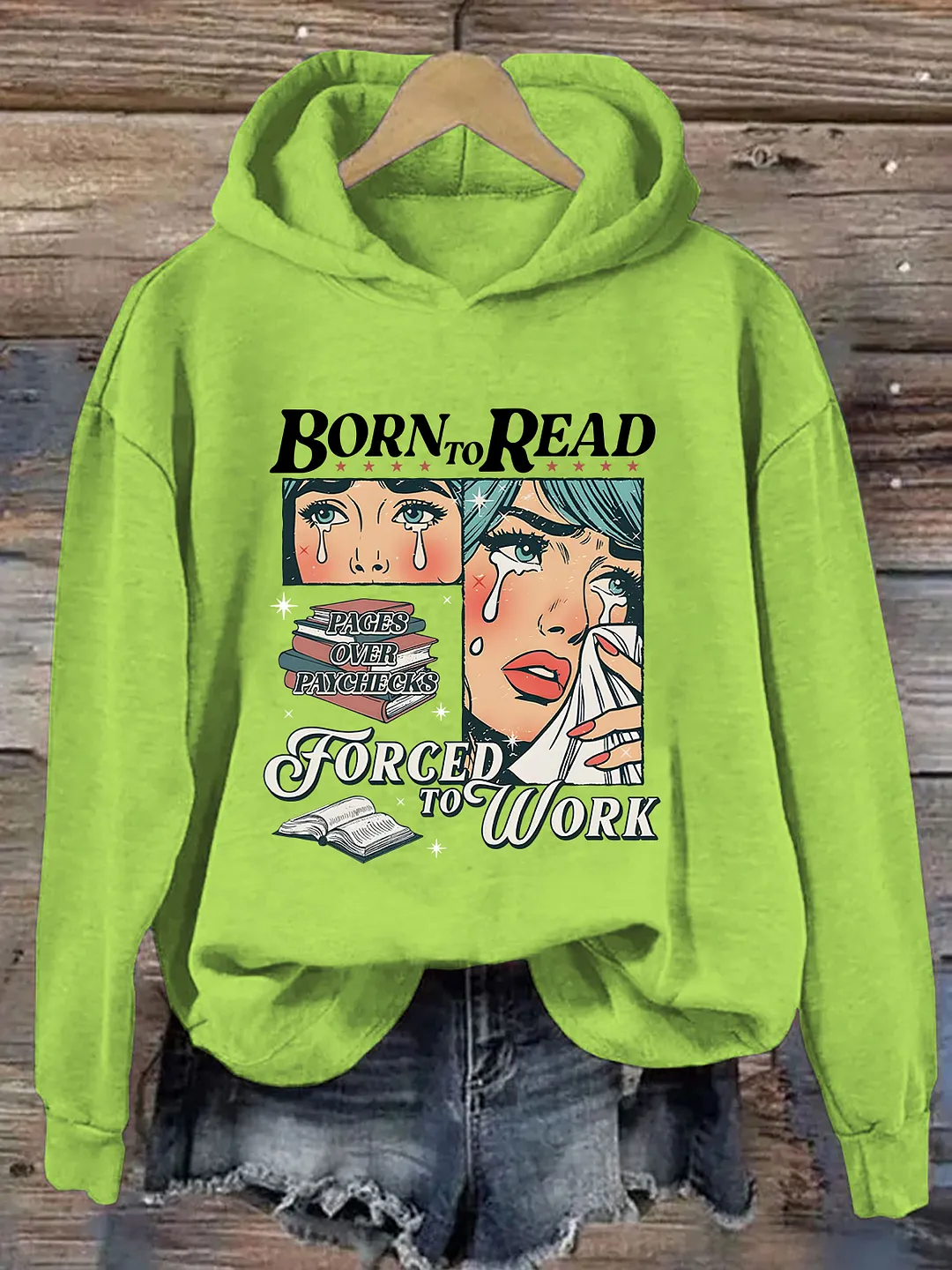 Born To Read Bookish Hoodie
