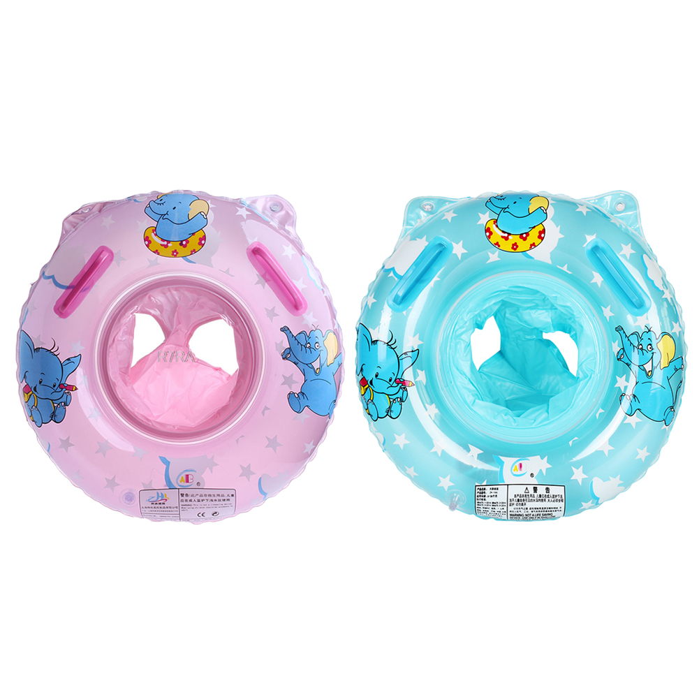 

PVC Inflatable Elephant Shape Swimming Ring Baby Neck Bath Circle, Pink, 501 Original