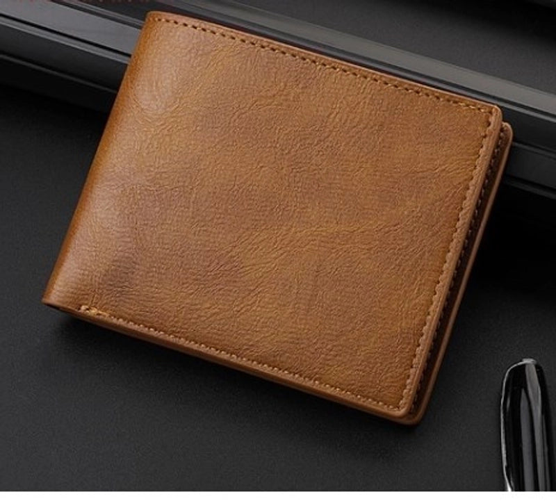Men’s Solid Color Pu Leather Wallets