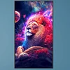 5D DIY Full Round Drill Diamond Painting Lion Kit Home Decoration (NH3366)