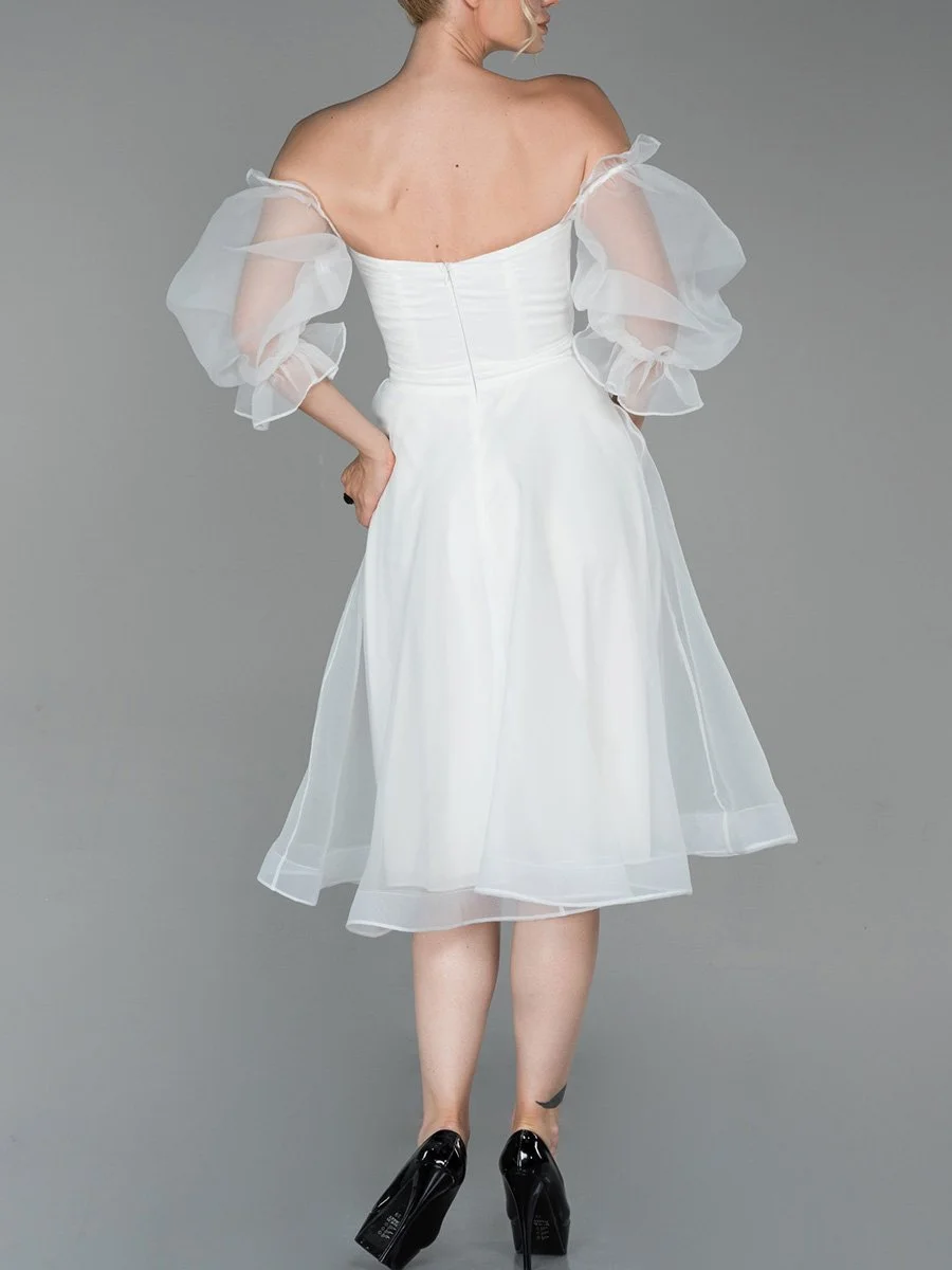 Pleated Chiffon Tutu Dress