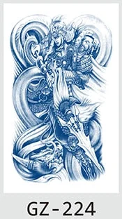 Temporary Tattoos Stickers Dragon Lion Monkey King Juice Ink Lasting Natural Men Womens Arm Body Chest Realistic Art Fake Tatoo