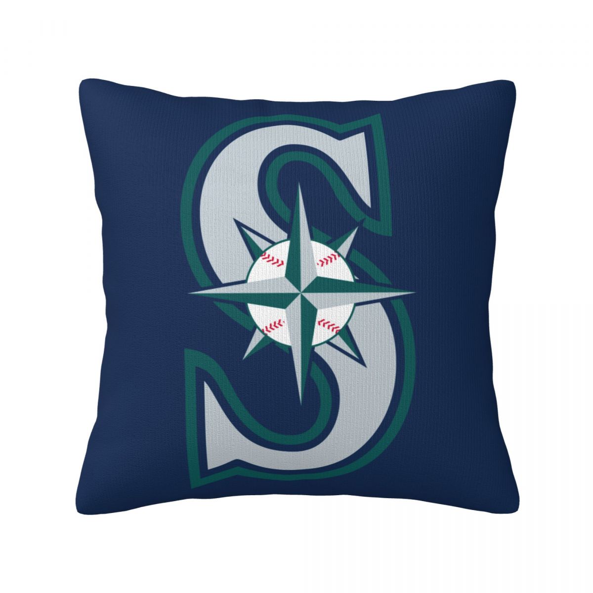 Seattle Mariners Insignia Pillow Covers 18x18 Inch
