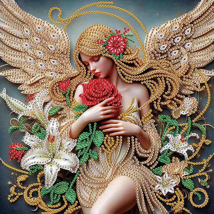 Angel Fairy 30*30cm (Canvas) Special Shaped Drill Diamond Painting gbfke