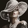 Diamond Painting-DIY Crystal Rhinestone Charming Woman