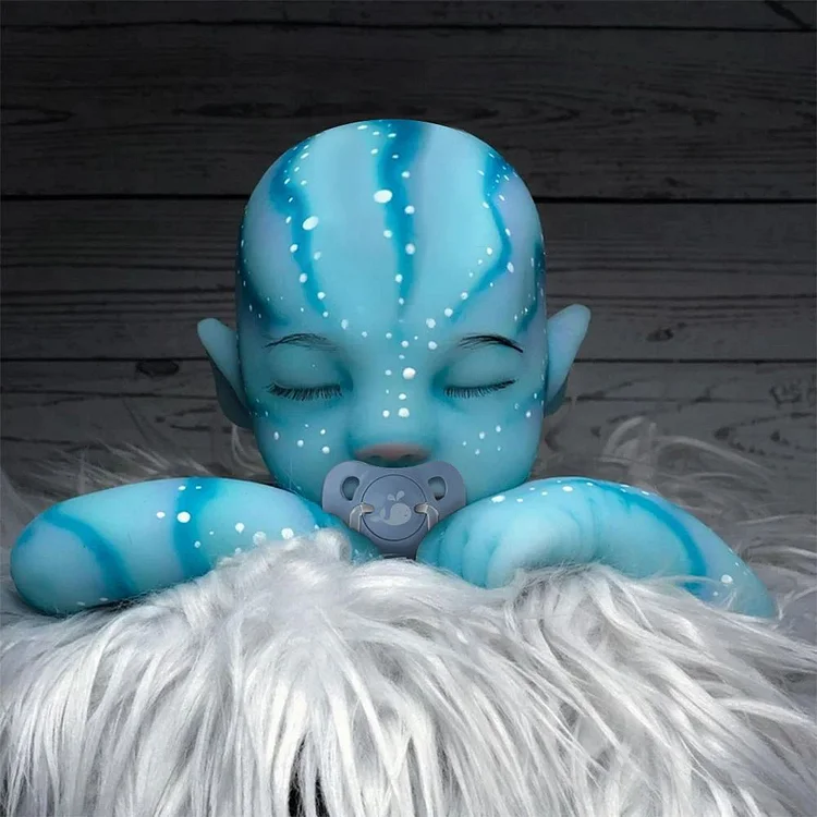 12" Flexible Full Body Silicone Reborn Blue  Baby Baby Doll Girl or Boy Doll Ranta Rebornartdoll® RSAW-Rebornartdoll®