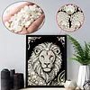 Diamond Painting-DIY Special Shaped Drill Pearl Painting Lion(30x40cm)