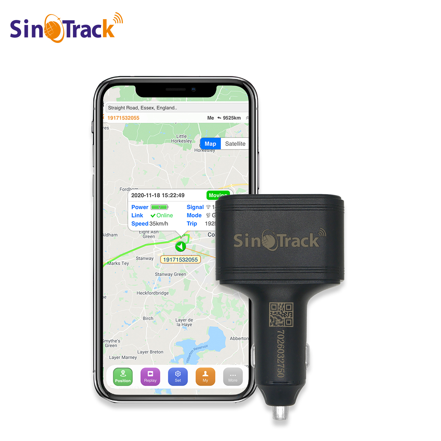SinoTrack Dual USB Car Cigarette Lighter GPS Tracker ST-909 Car Phone Charger with Free Online Tracking APP