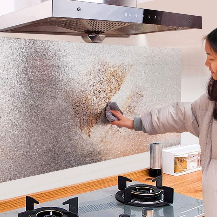 油汚れ防止キッチンの壁紙 賃貸住宅にも自家にも適用されます
