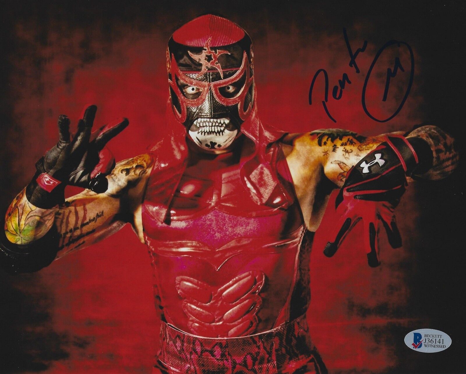 Pentagon Jr Penta M Signed 8x10 Photo Poster painting BAS COA Lucha Underground Impact Wrestling