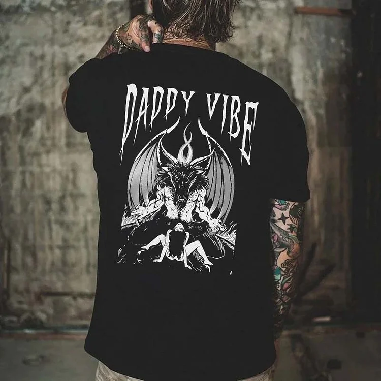 Daddy Vibe Printed Men's T-shirt