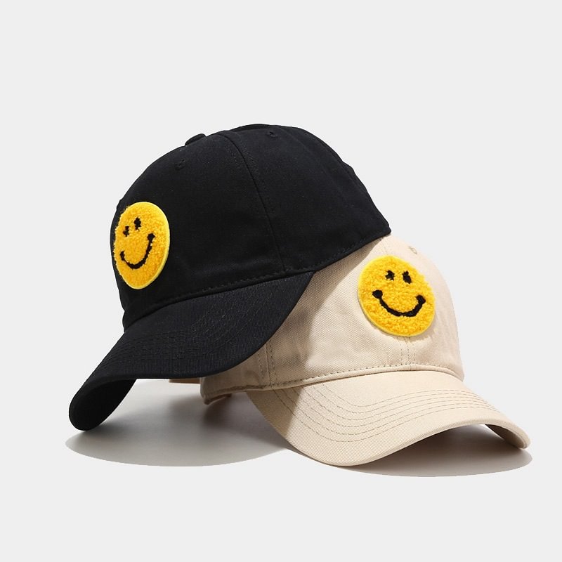 Smile Patch Soft Top Baseball Cap