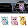 (US Local)Diamond Painting Car Aromatherapy Vent Clip Bling Air Vent Decorations (D)