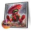 Raincoat Frog - Full Round Drill Diamond Painting