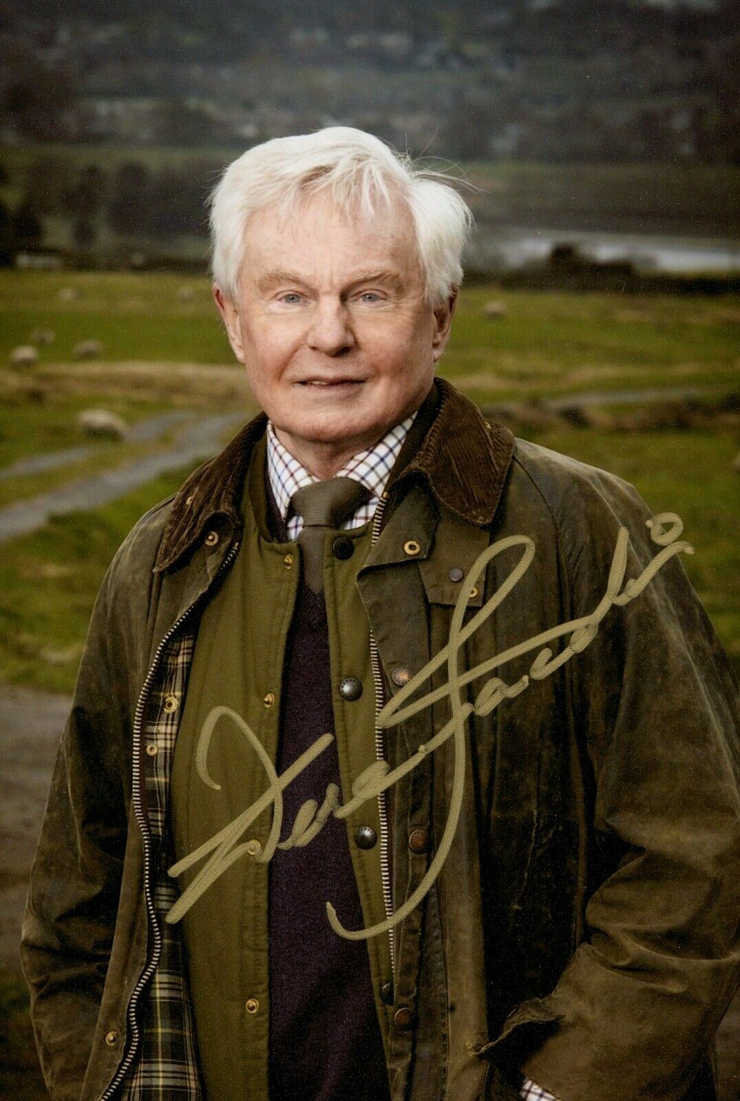 Sir Derek Jacobi Signed 6x4 Photo Poster painting Last Tango in Halifax Alan Autograph + COA