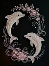 Diamond Painting-DIY Special Shaped Drill Pearl Painting Dolphin(35x45cm)