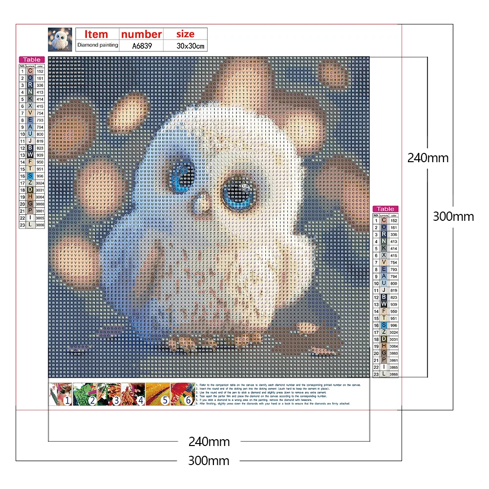 Diamond Painting - Full Round Drill - Owl(30*30cm)