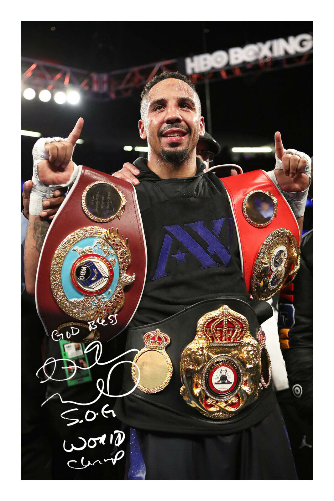 Andre Ward S.O.G. Signed A4 Photo Poster painting Print Autograph Boxing World Champion