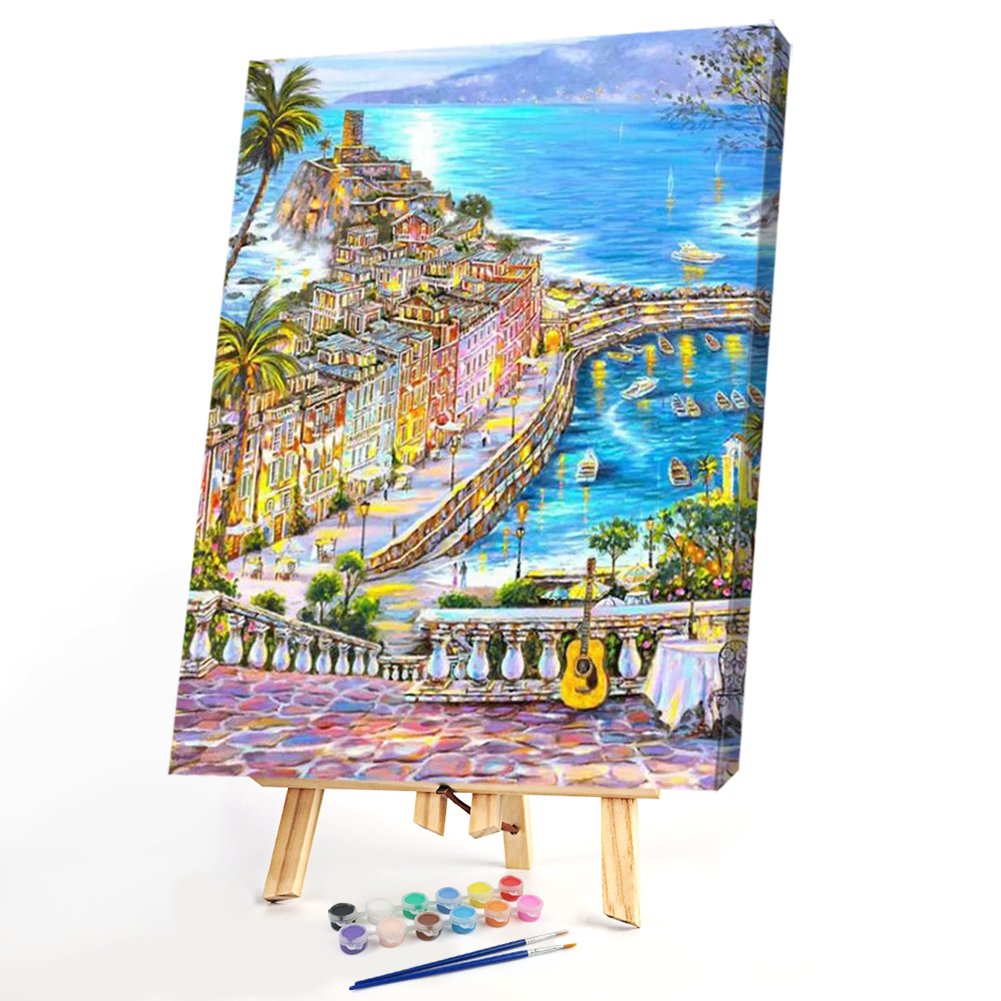 

30*40CM Paint By Numbers-City Scenery, 501 Original