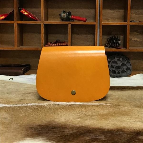 Ladies Retro Diagonal Handmade Leather Bag